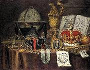 Evert Collier Vanitas Still Life oil painting